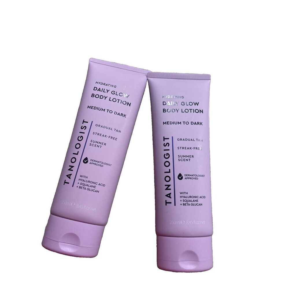 2 Pack: Tanologist Hydrating Daily Glow Self-Tanner, Med. to Dark (3843) E2D